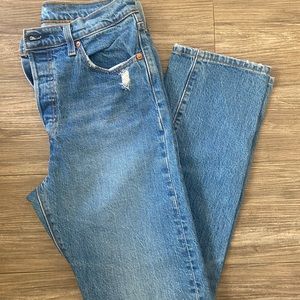 Levi’s 501 dark wash denim jeans